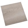 vidaXL Pa&scaron;līmējo&scaron;ie Grīdas Dēļi Pelēkbrūna 30,5 x 30,5 cm 20 gab. PVC