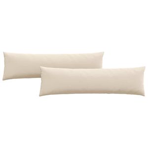 vidaXL Dīvāna spilveni 2 pcs Bē&scaron;a 145 x 40 cm audums