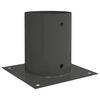 vidaXL Apaļais zemes enkurs 12 pcs Antracīta 18 x 18 x 15 cm Metāls