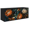 vidaXL Sienā montējams TV skapis LOCHEM 102 x 33 x 40 cm Melns ozols