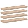 vidaXL sienas plaukti, 4 gab., 90x23,5x4 cm, inženierijas koks