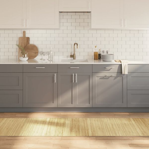 vidaXL paklājs, taisnstūra forma, dabīga krāsa, 70x400 cm, bambuss