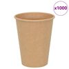 vidaXL papīra kafijas krūzes 1000 gab. 12 unces 300 ml Brūni
