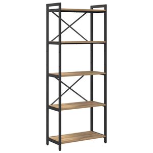 vidaXL Grāmatu plaukts 60 x 30 x 155 cm Inženierijas koks
