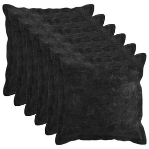 vidaXL Spilvenu pārvalks 6 gab. HOUTEN Antracīta 30 x 30 cm