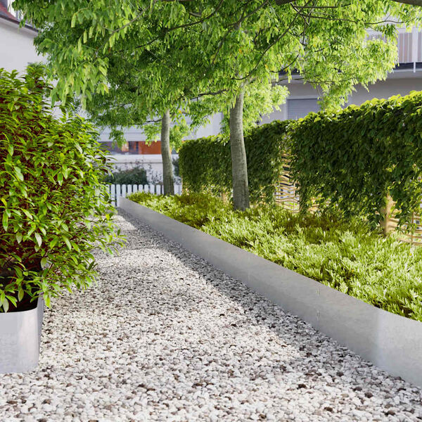 vidaXL Zālāju apmales 10 gab 25x103 cm cinkots tērauds