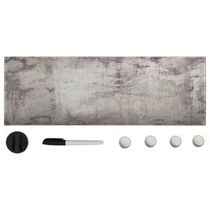 vidaXL magnētiskā tāfele, stiprināma pie sienas, stikls, 60x20 cm