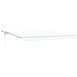 vidaXL Nolokāms markīze Balts 450 &times; 350 cm Poliesters