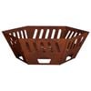 vidaXL Uguns bedre Rūsa 80 x 80 x 28 cm Novecināts tērauds