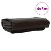 vidaXL Tarps 650g / m&sup2; Brūna 4 x 5 m Audekls ar PVC pārklājumu