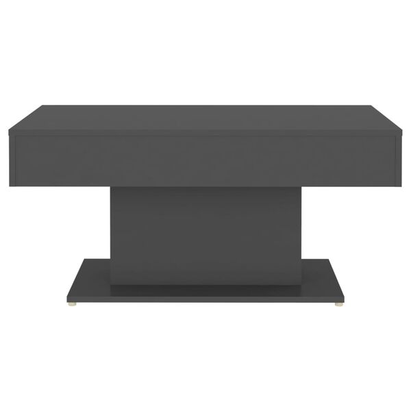 vidaXL kafijas galdiņš, pelēks, 96x50x45 cm, inženierijas koks