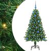 vidaXL Mākslīgā Ziemassvētku eglīte su 150 LED ar statīvu Zaļa 150 cm