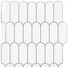 vidaXL Pūka flīze 20 gab. Balta pelēka 30 x 30 cm Poliuretāns un PET