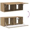 vidaXL Televizora sienas skapja komplekts 4 pcs Artisānā ozols