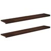 vidaXL Logu palodzes 2 gab. Tum&scaron;i brūna 160 x 25 x 2 cm