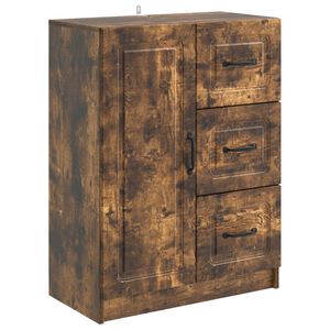 vidaXL Puse Kūpināts ozols 66 x 34,5 x 87 cm Inženierijas koks
