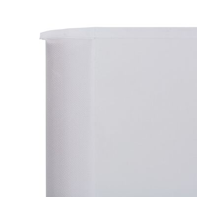 vidaXL 3 paneļu vēja aizsargsiets, 400x160 cm, audums, smilšu balts