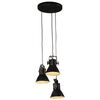 vidaXL griestu lampa 25 W, melna, 30x30x100 cm, E27