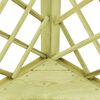 vidaXL stūra pergola ar sēdekli, 130x130x197 cm, impregnēta priede