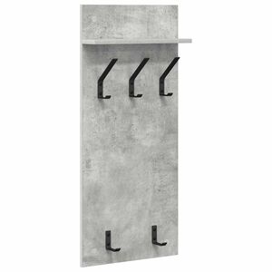 vidaXL Sienas pakaramais Pie sienas Betona pelēks 40 x 10 x 90 cm