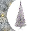 vidaXL Ziemassvētku eglīte Sudraba 180 cm PET