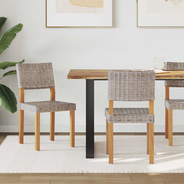 vidaXL Ēdamistabas krēsls 2 pcs Kubu pelēks 46 x 55 x 84 cm