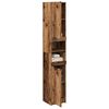vidaXL vannas istabas skapis Old Wood 32x34x188,5 cm Engineered Wood
