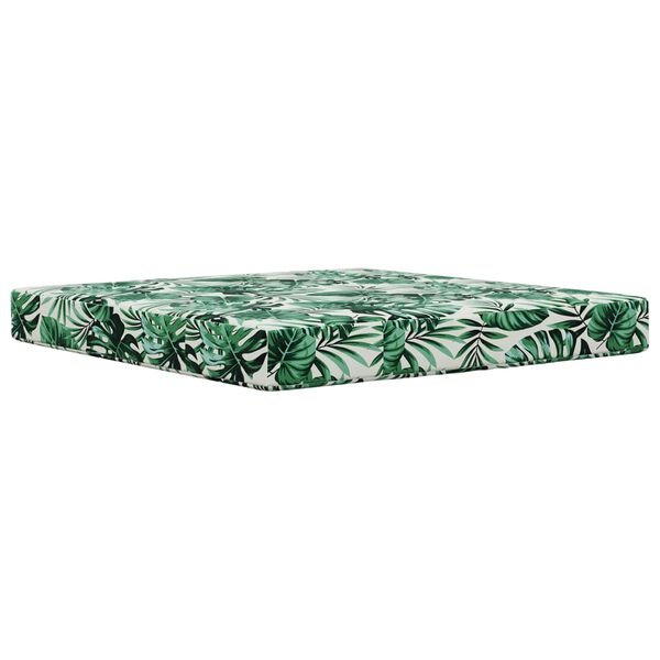 vidaXL Āra dīvāna spilvens 2 pcs Lapu raksts Poliesters