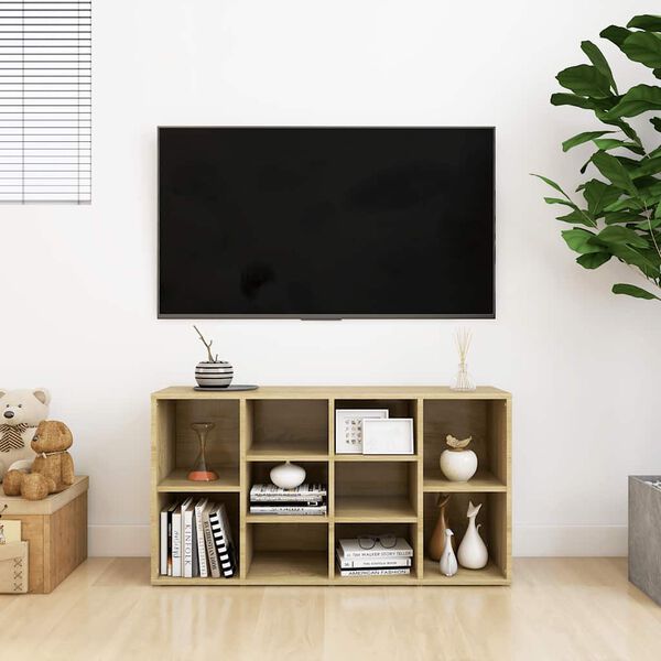 vidaXL apavu plaukts, ozolkoka krāsa, 103x30x55cm, inženierijas koks