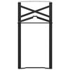 vidaXL Alus galda kāja 2 pcs Melna 39 x 3 x 75 cm