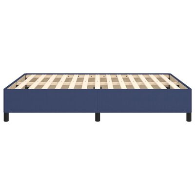 vidaXL gultas rāmis, zils, 140x190 cm, audums