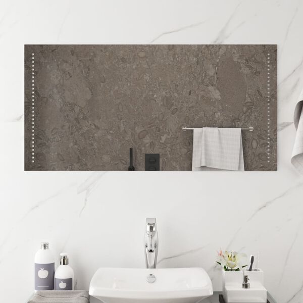 vidaXL vannasistabas spogulis ar LED, 100x50 cm