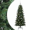 vidaXL Mākslīgā Ziemassvētku egle ar bumbiņu 120 cm 150 LED