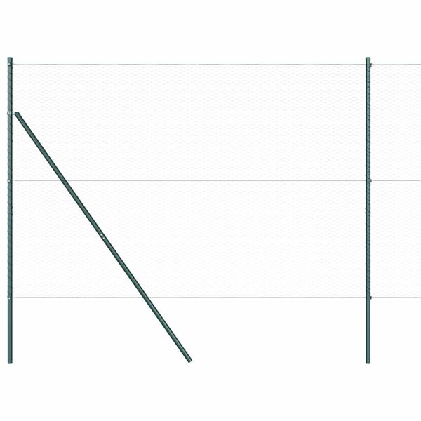 vidaXL Žoga āķis Pelēka 100 x 1,6 m (25 mm siets) Tērauds un PVC