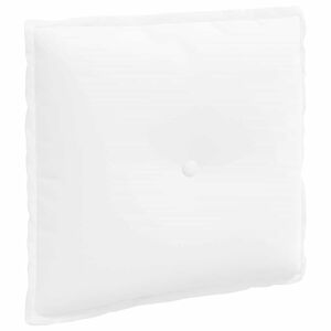 vidaXL Atpakaļ spilvens Balts 50 x 19 x 45 cm audums