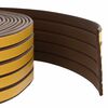 vidaXL Pa&scaron;līmējo&scaron;ā loga blīve Brūna 9 x 3 mm 50 m EPDM putas