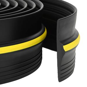 vidaXL Garāžas Grīdas Hermētiķis Melns un dzeltens 12 x 90 mm 5,5 m