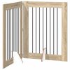 vidaXL Salokāms suņu vārti ar statīviem 2 pcs Sonomas ozols 160,5 cm