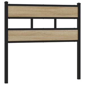 vidaXL rezerves galvgalis, ozolkoka krāsa, 80 cm, dzelzs un inženierijas koks