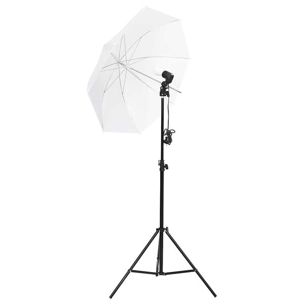 vidaXL fotostudijas komplekts &ndash; gaismas, fons, reflektori