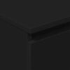 vidaXL kumode, melna, 60x35x98,5 cm, inženierijas koks