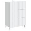vidaXL Puse Balts 66 x 34,5 x 91,5 cm Inženierijas koks
