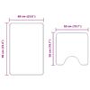 vidaXL Antislip vannas paklāju komplekts 2 pcs Zila PP