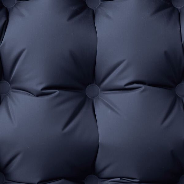 vidaXL pa&scaron;piepū&scaron;ams kempinga matracis, spilvens, vienvietīgs, pelēks