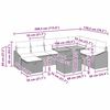 vidaXL Dārza dīvānu komplekts 9 pcs Bē&scaron;a poliratāns