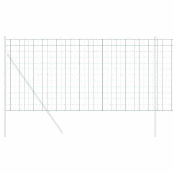 vidaXL Eiropas žogs Zaļa 1 x 10 m PVC pārklāts dzelzs