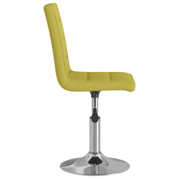 vidaXL grozāms virtuves krēsls, zaļ&scaron; audums