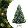 vidaXL Mākslīgais Saliekamais Ziemassvētku Koks 300 LED Zaļa 180 cm