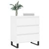 vidaXL kumode, balta, 60x35x70 cm, inženierijas koks