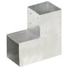 vidaXL stabu savienotājs, L forma, cinkots metāls, 101x101 mm